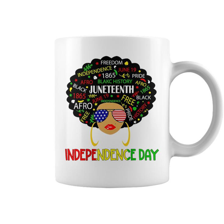 Is My Independence Day Black Women 4Th Of July Juneteenth T-Shirt Coffee Mug
