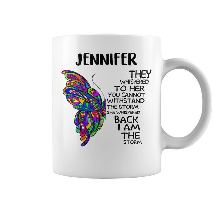Jennifer Name Gift   Jennifer I Am The Storm Coffee Mug