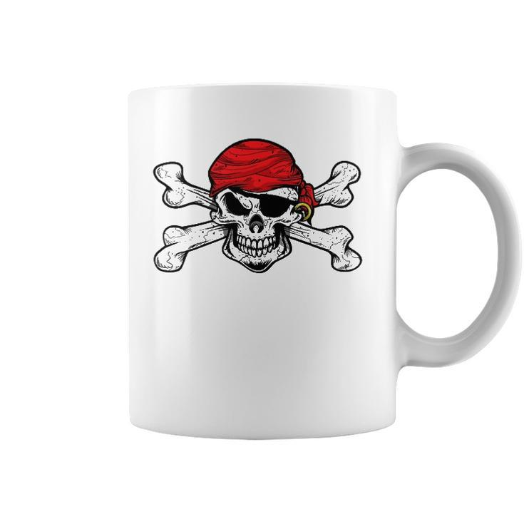 Jolly Roger Pirate Skull And Crossbones Flag Coffee Mug