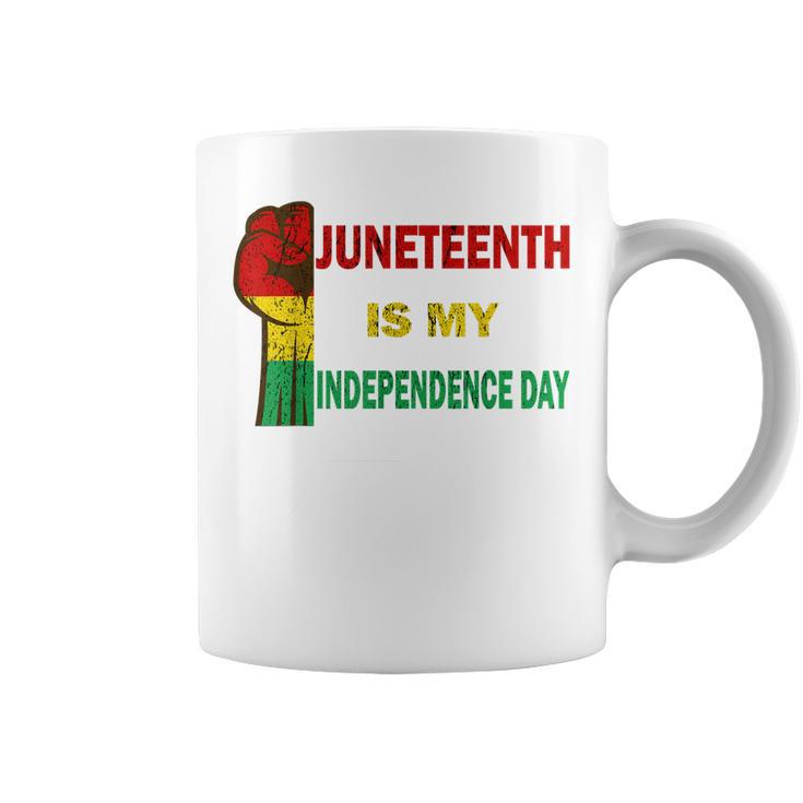 Juneteenth Is My Independence Day For Women Men Kids Vintage Coffee Mug