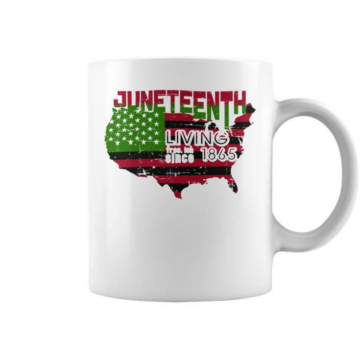 Juneteenth Living FreeIsh Since 1865 Tshirt Coffee Mug