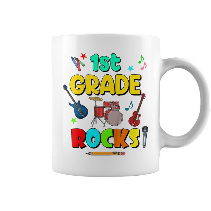 Kids 1St Grade Rocks Back To School Boys Girls 1St Day Of School  Coffee Mug