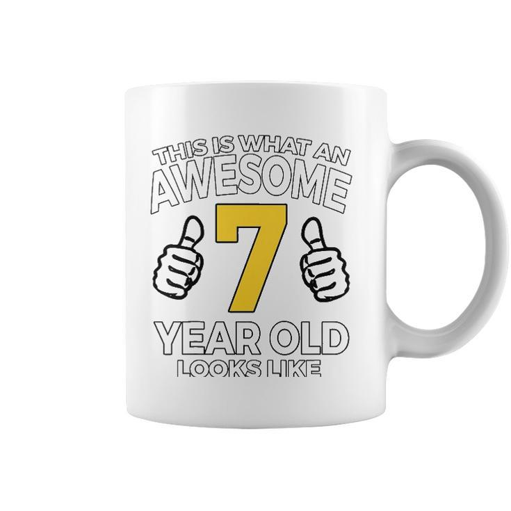 Kids 7Th Birthday Gift For Awesome 7 Years Old Boys Coffee Mug