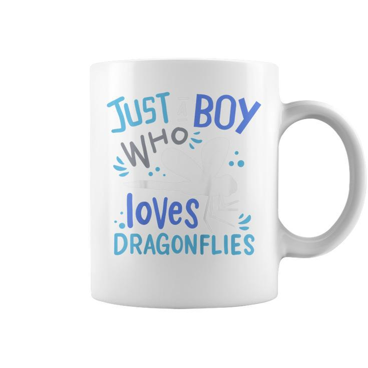 Kids Dragonfly Just A Boy Who Loves Dragonflies Gift  V2 Coffee Mug