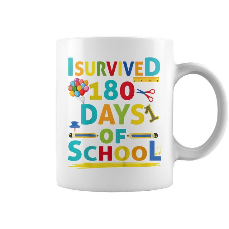 Kids I Survived 180 Days Of School 2022 Class Activity Teacher  Coffee Mug