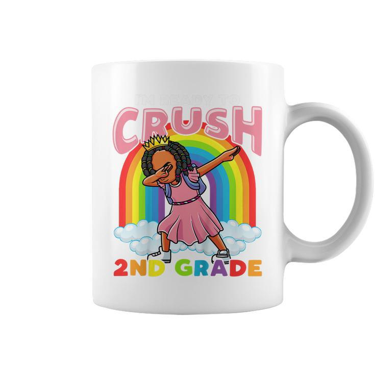 Kids Ready To Crush 2Nd Grade Black Girl Second Day Of School Coffee Mug