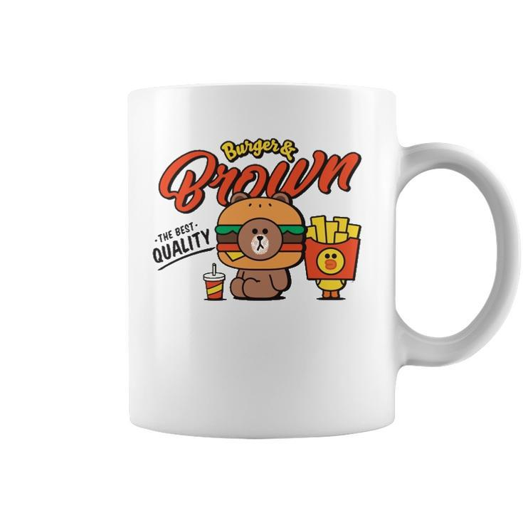 Line Friends Burger & Brown  Coffee Mug