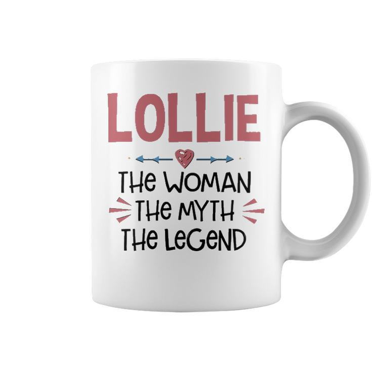 Lollie Grandma Gift   Lollie The Woman The Myth The Legend Coffee Mug