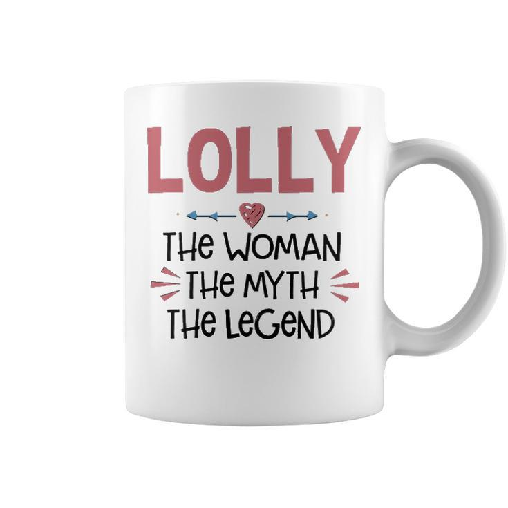 Lolly Grandma Gift   Lolly The Woman The Myth The Legend Coffee Mug