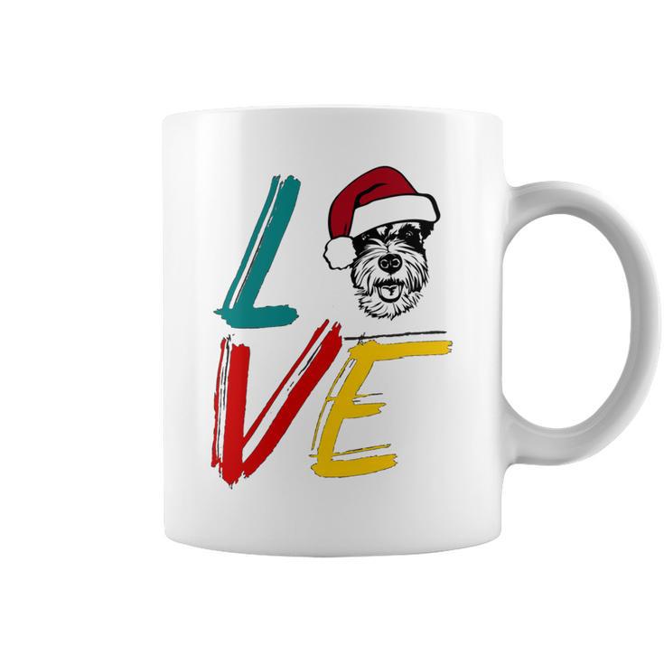 Love My Xmas Miniature Schnauzer Coffee Mug