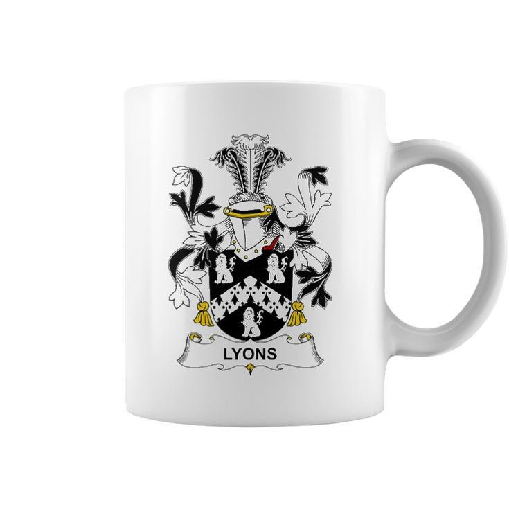 Lyons Coat Of Arms - Family Crest Coffee Mug