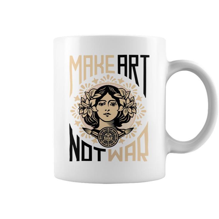 Make Art Not War Symbol Coffee Mug