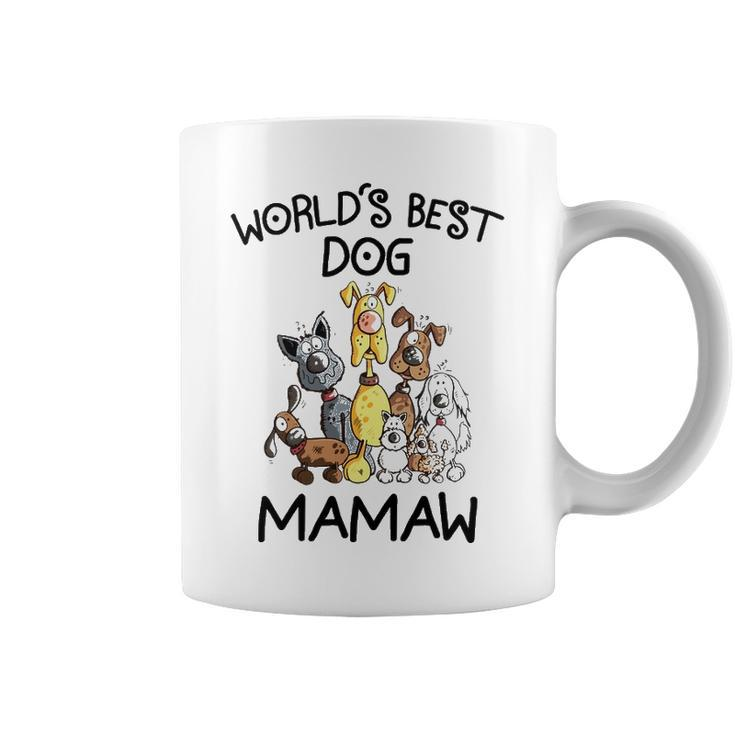 Mamaw Grandma Gift   Worlds Best Dog Mamaw Coffee Mug