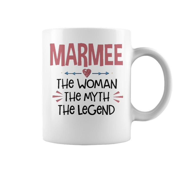 Marmee Grandma Gift   Marmee The Woman The Myth The Legend Coffee Mug