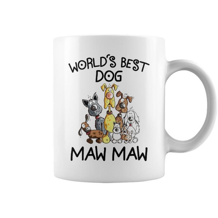Maw Maw Grandma Gift   Worlds Best Dog Maw Maw Coffee Mug