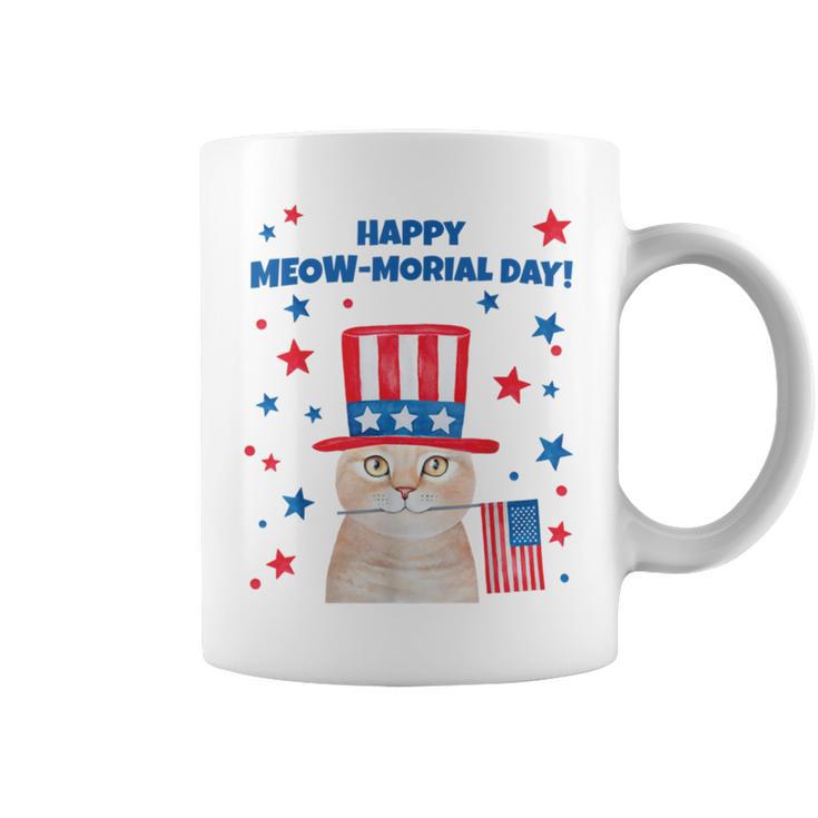 Memorial Day Cat Meowmorial Day Coffee Mug