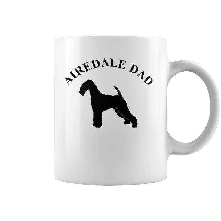 Mens Airedale Dad Airedale Terrier Owner Gift Coffee Mug
