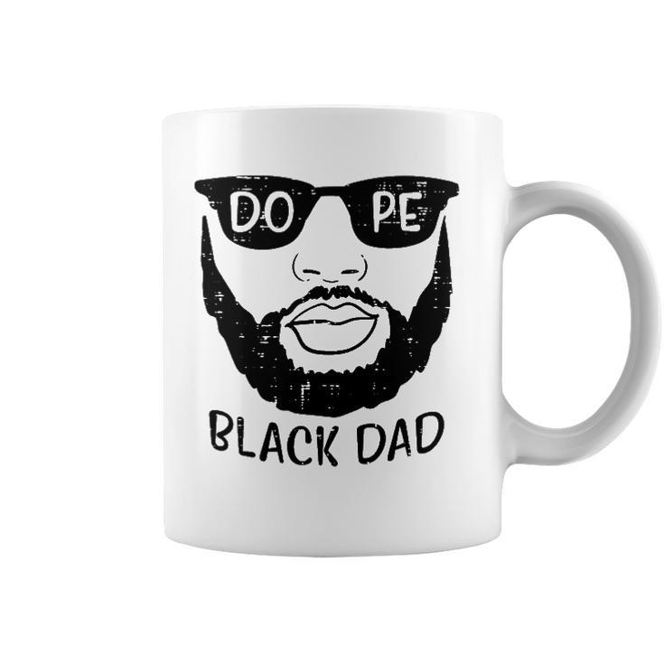 Mens Black Dad Beard African History Pride Blm Daddy Papa Men Coffee Mug