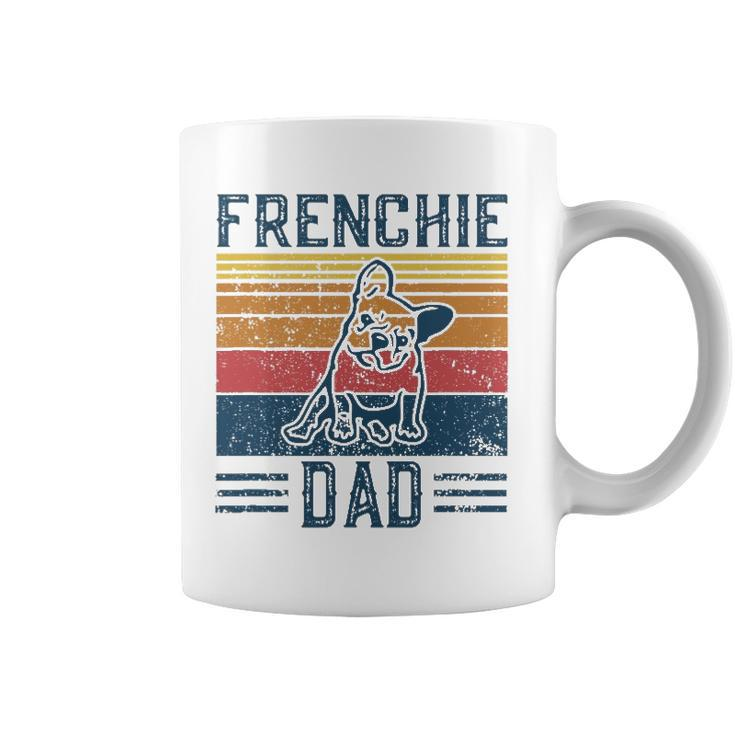 Mens Funny Vintage Frenchie Dad For Men - French Bulldog Coffee Mug