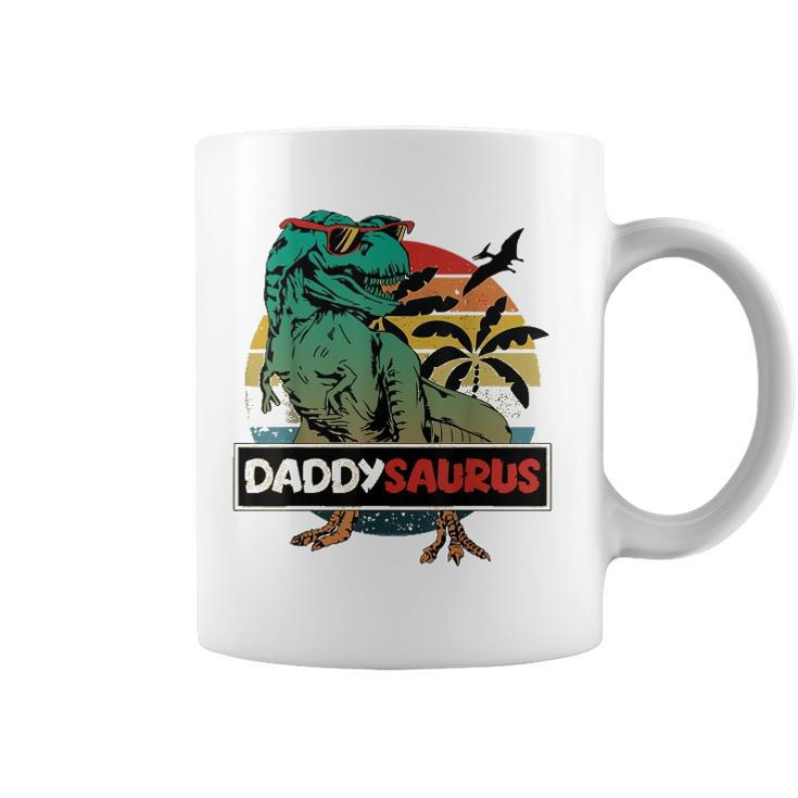 Mens Matching Family Daddysaurusrex Fathers Day Dad Coffee Mug