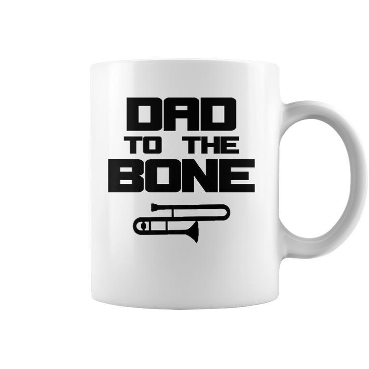 Mens School Marching Band Parent Funny Trombone Dad  Coffee Mug