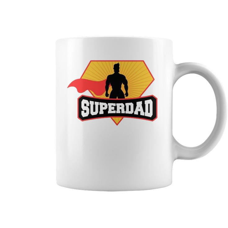 Mens Superdad - Superhero Themed For Fathers Day Coffee Mug