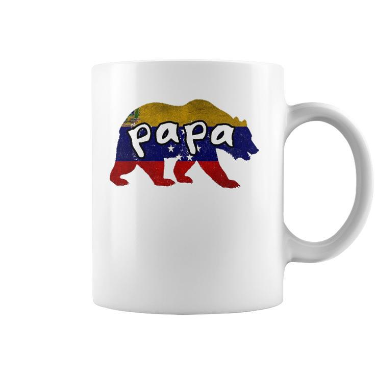 Mens Venezuelan Papa Bear  Matching Gift Coffee Mug