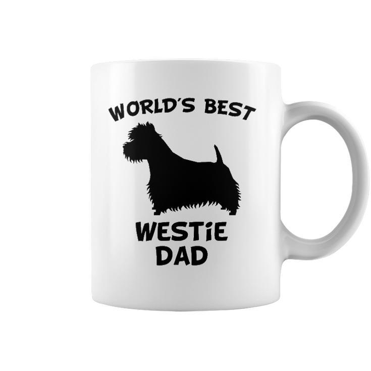 Mens Worlds Best Westie Dad Dog Owner Coffee Mug