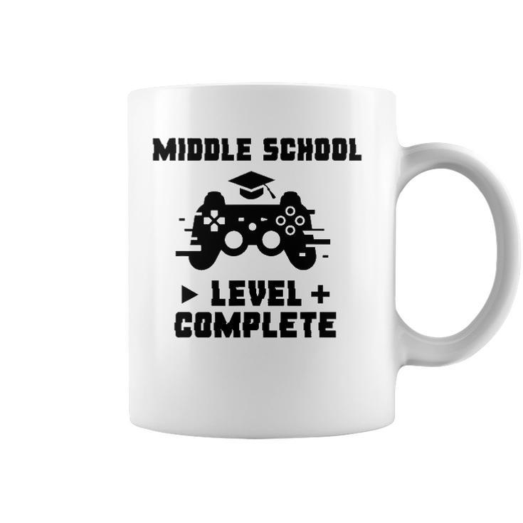 Middle School Level Complete Funny Video Gamer Graduation Coffee Mug