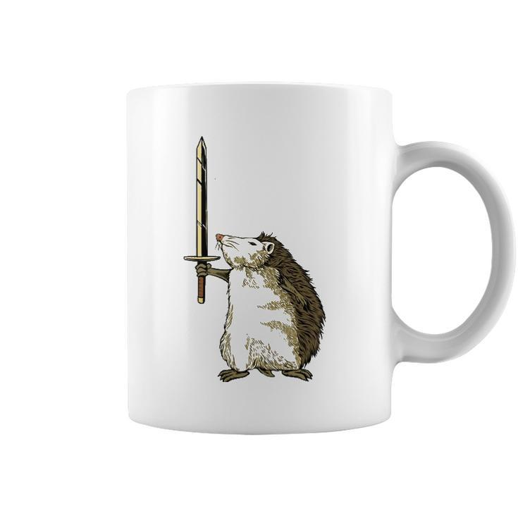 Mighty Hedgehog With Long Sword  Coffee Mug