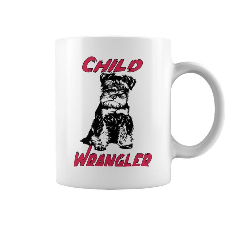 Miniature Schnauzer At Home Child Wrangler Multi Tasking Dog Coffee Mug