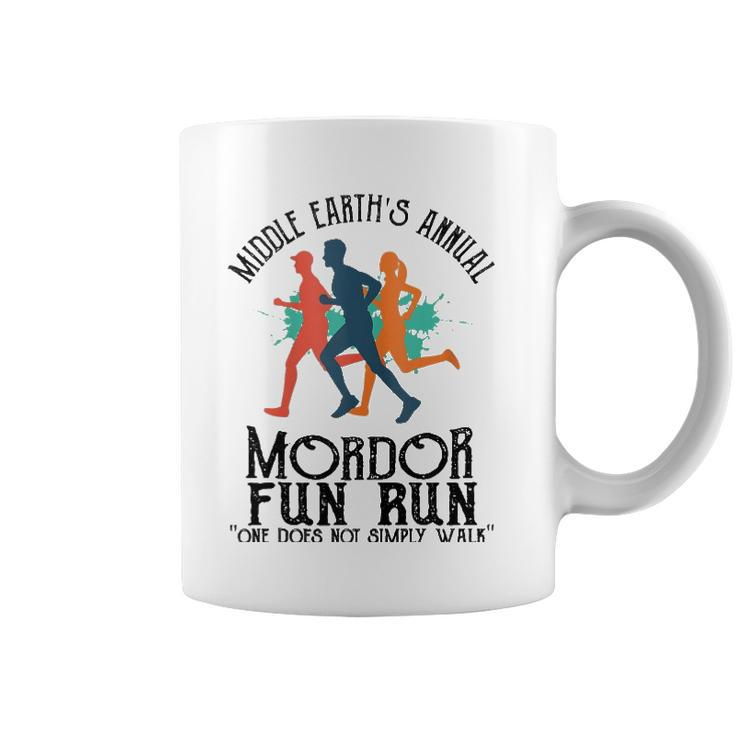 Mordor Fun Run One Does Not Simply Walk Coffee Mug