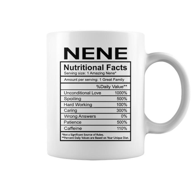 Nene Grandma Gift   Nene Nutritional Facts Coffee Mug
