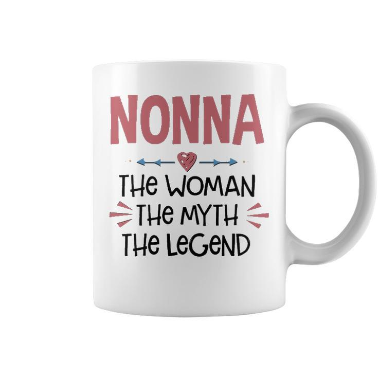 Nonna Grandma Gift   Nonna The Woman The Myth The Legend Coffee Mug