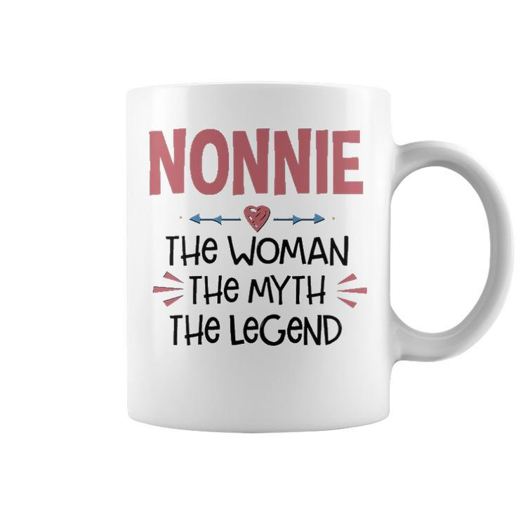 Nonnie Grandma Gift   Nonnie The Woman The Myth The Legend Coffee Mug