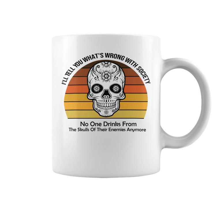 Official  Wrong Society  Drink From The Skull Of Your Enemies   V2 Coffee Mug