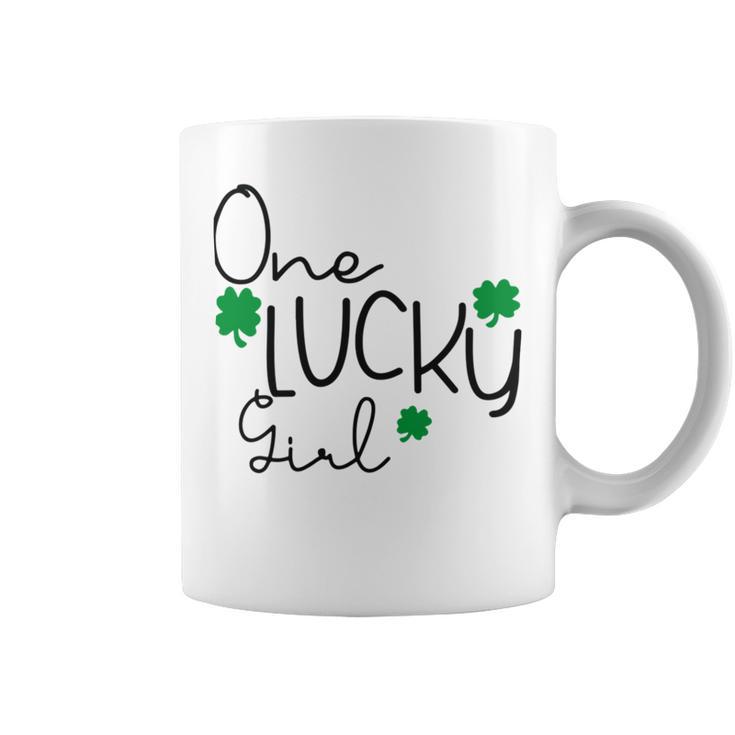 One Lucky Girl Funny St Patrick Day Coffee Mug