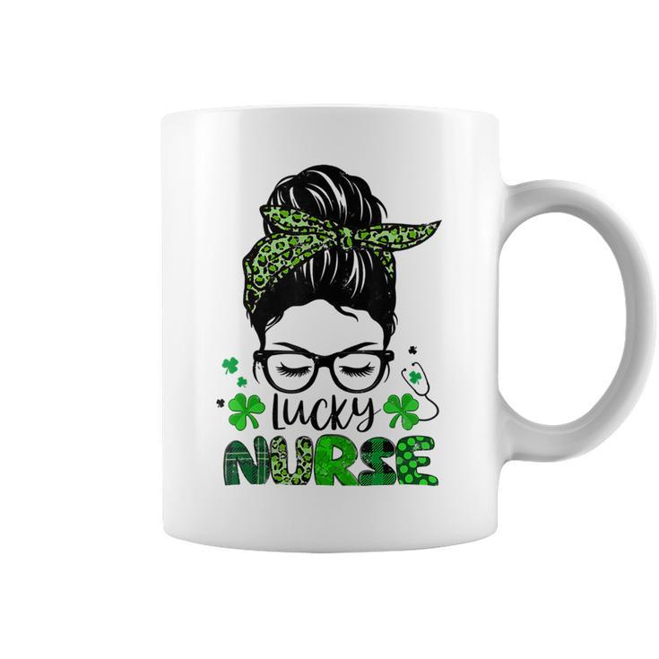 One Lucky Nurse St Patricks Day For Women Funny Nurse Coffee Mug