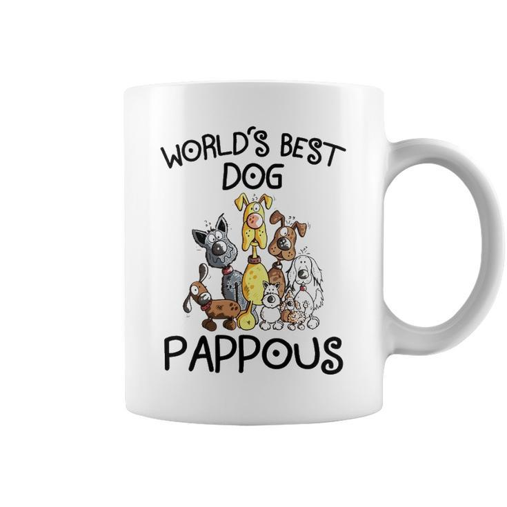 Pappous Grandpa Gift   Worlds Best Dog Pappous Coffee Mug