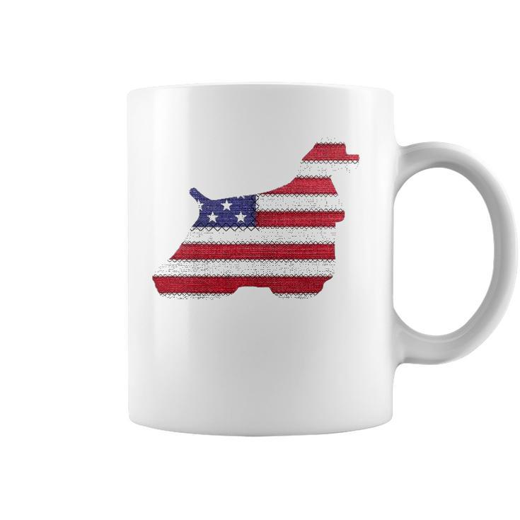 Patriotic American Cocker Spaniel Love Flag Vintage Gift Coffee Mug