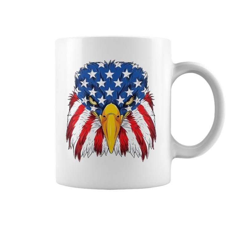 Patriotic Eagle 4Th Of July Usa American Flag Merica Men Kid Coffee Mug