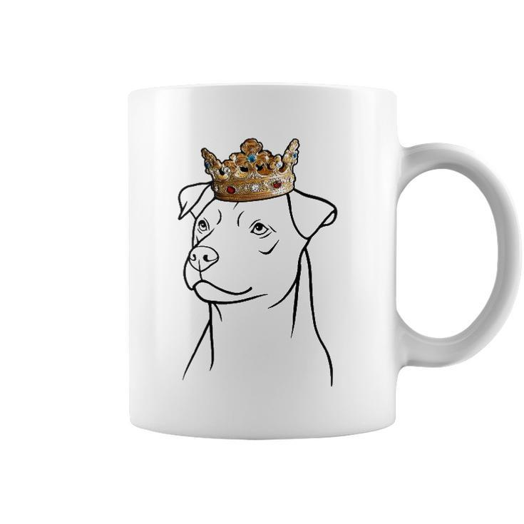 Patterdale Terrier Dog Wearing Crown Coffee Mug