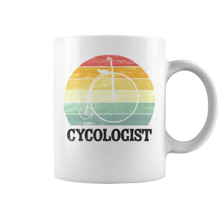 Penny Farthing Cycologist Funny Vintage Biking Cyclogist Cyclist Cycling Road Bike Mtb Coffee Mug