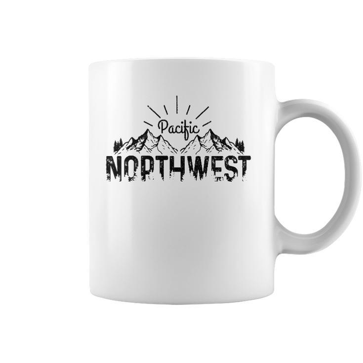 Pnw Pacific Northwest Vintage Oregon Washington Gift  Coffee Mug