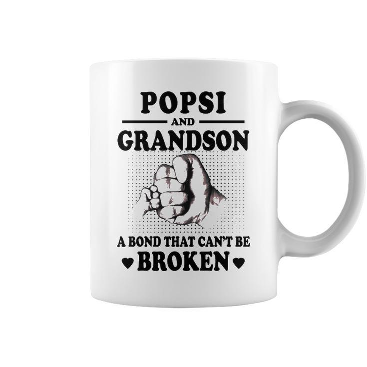 Popsi Grandpa Gift   Popsi And Grandson A Bond That Cant Be Broken Coffee Mug