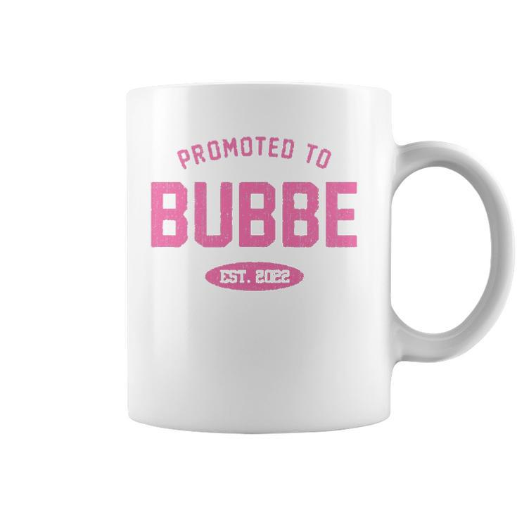Promoted To Bubbe  Baby Reveal Gift Jewish Grandma Coffee Mug