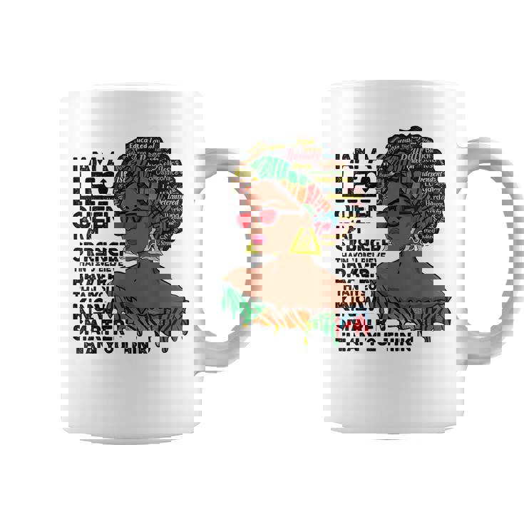 Proud Afro Leo Queen July August Birthday Leo Zodiac Sign Coffee Mug