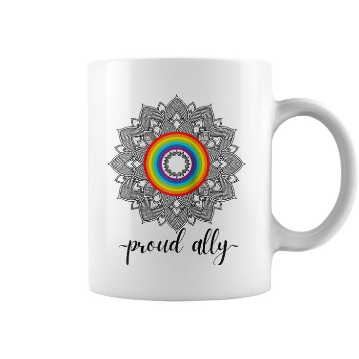 Proud Ally Lgbtqia Gay Pride Month Celebration Raglan Baseball Tee Coffee Mug