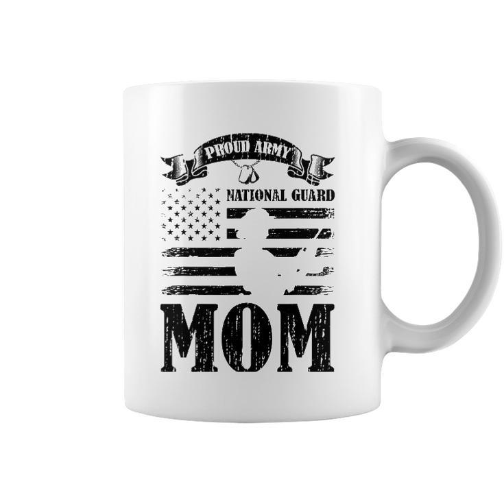 Proud Army National Guard Mom Us Flag Military Mothers Day Coffee Mug