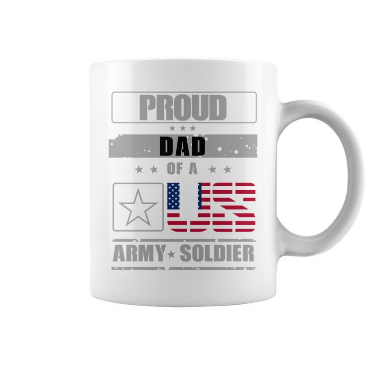 Proud Us Army Soldier Dad 4Th Of July   Coffee Mug